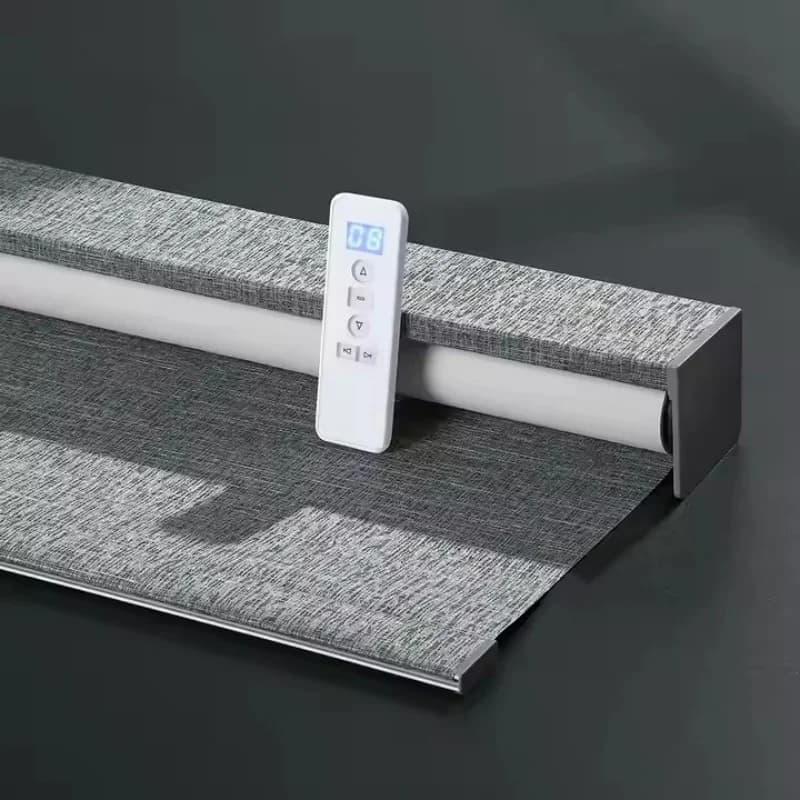 2026 Square Cover Multicolored Fabric Connect Phone Wifi Alexa Google Intelligent Control Motorized Roller Blinds For Windows