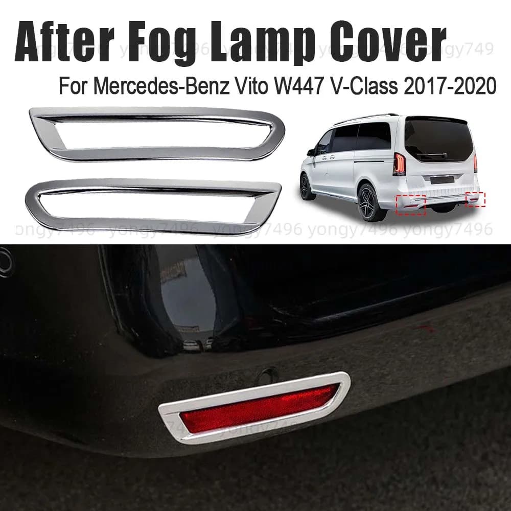 Decoration After Fog Lamp Cover For Mercedes-Benz Vito W447 V-Class 2017 2018 2019 2020 Cars Accessories Protective Cover