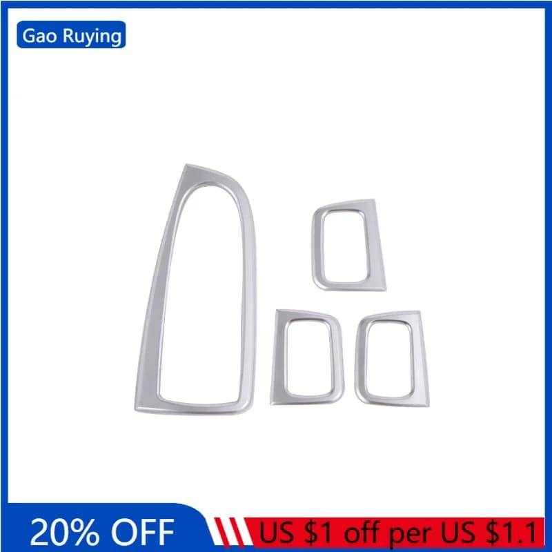 For Mercedes Benz GLC C Class W205 X253 2015-2021 ABS Car Window Lift Button Frame Cover Trim Sticker Interior Car Accessories