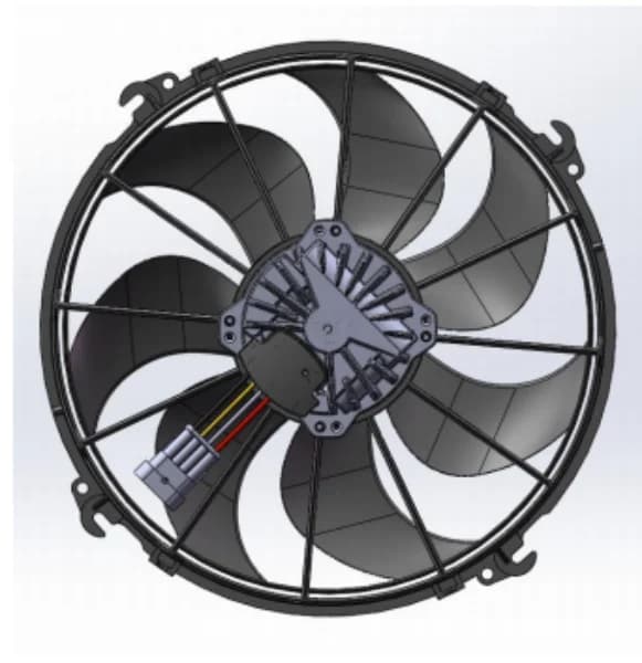 WLNF2101XQ7 24V 12 Inch Bus & Cargo Truck Brushless DC Centrifugal Fan For Passenger