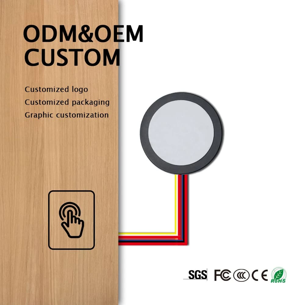 10pcs Quality Singles Touch CCT 12V 1A Led Bathroom Makeup Light Mini Mirror Smart Touch Sensor Switch for Led Lamp Customisable