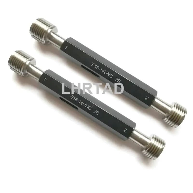 2B Unified thread gauge 7/16-20 gauge UN UNC UNF UNEF UNS 7/16 20 Fine Screw plug gauges Gage tools unc7/16 unf7/16-28 un7/16-14