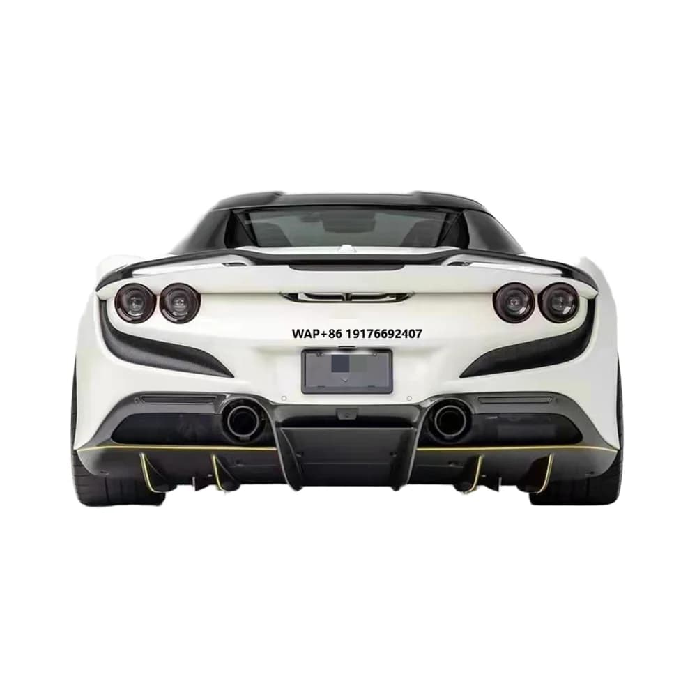 ForFerrari F8 Body Kit F8 Upgrades Novt Style Carbon Fiber Diffuser