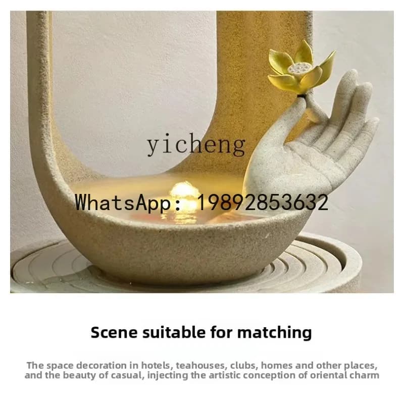 creative zen flowing water ornament has a lot of money, circulating water, feng shui ball office attracts wealth