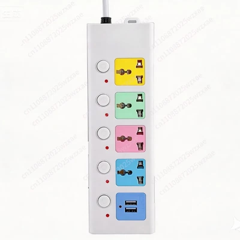 Multi-switch socket, socket with USB socket, anti-drop and anti-freeze