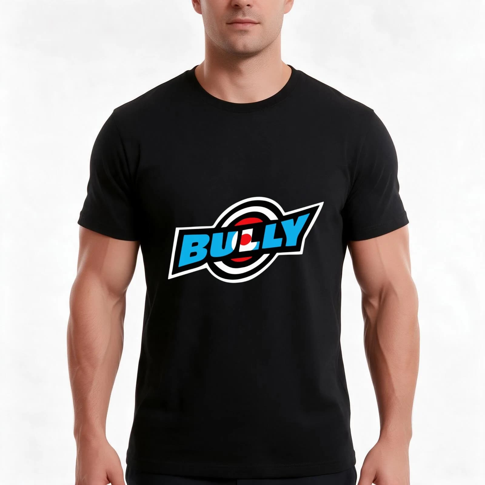 Michael Smith logo Bully T-Shirt, Summer Casual Cotton Tee, Oversized Streetwear Tops, Vintage Graphic Print, Unisex Men Women