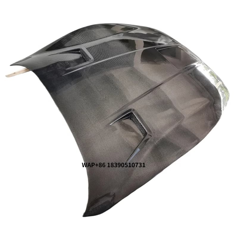 Custom single or double sided MC style carbon fiber front hood for GT GC GTS carbon fiber engine cover