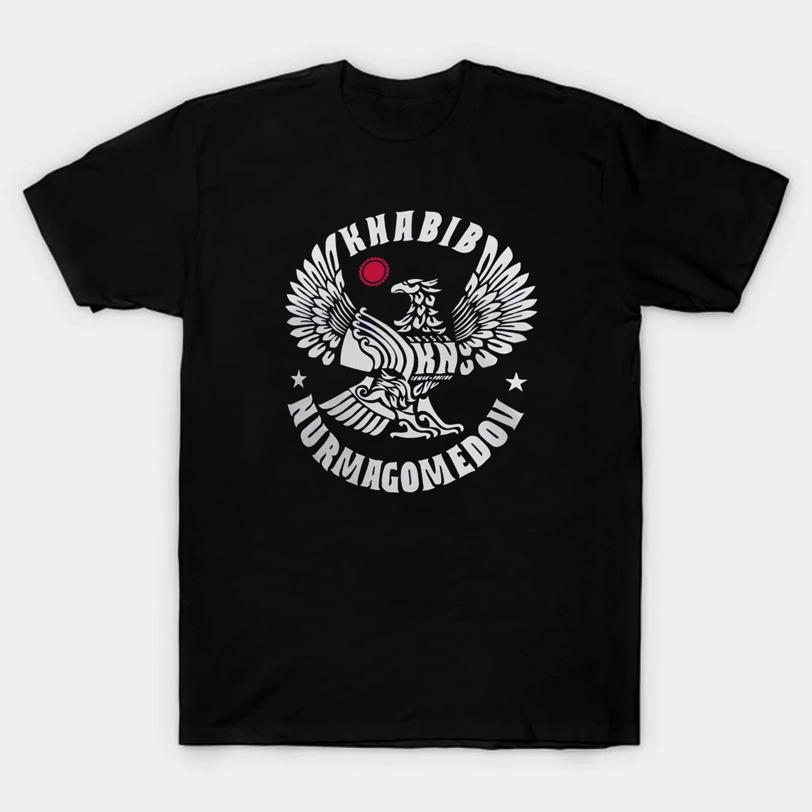Russian Dagestan Eagle Khabib Nurmagomedov Symbol T-Shirt 100% Cotton O-Neck Summer Short Sleeve Casual Mens T-shirt Size S-3XL