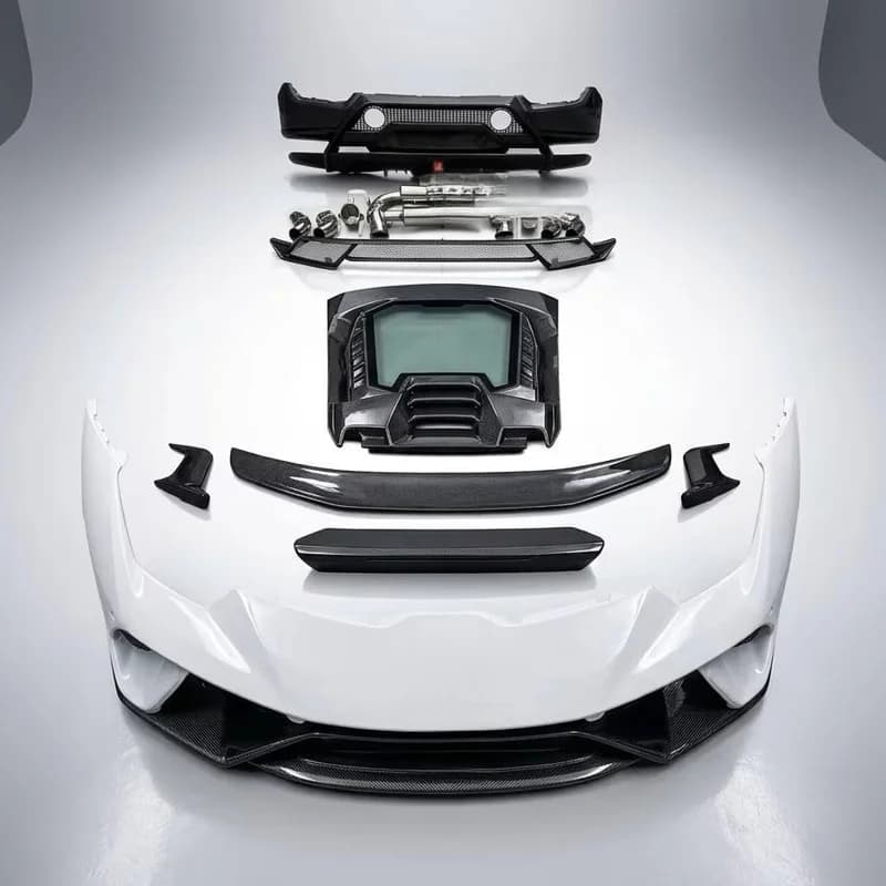 High Quality Wet Carbon Fiber Body Kit Fit Lamborghini Huracan LP610 LP580 Upgrade To LP640 Performante Look Aerodynamic Convers