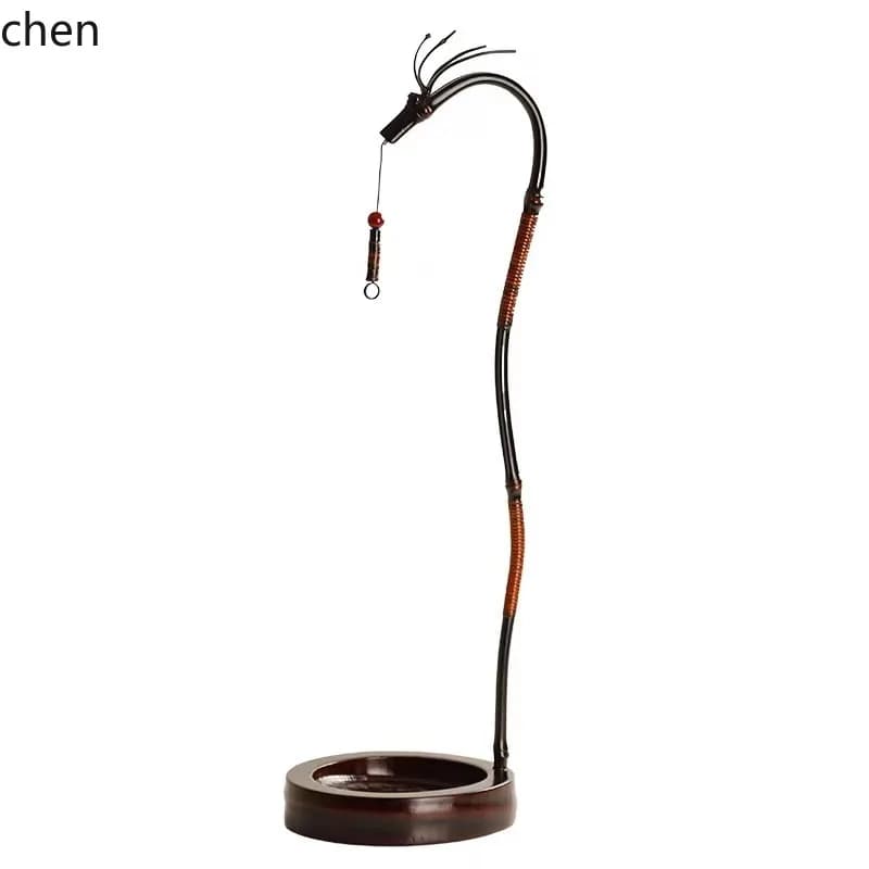 ZMLbamboo dragon incense burner - creative dragon head backflow incense holder - aromatherapy burner for tea room decoration