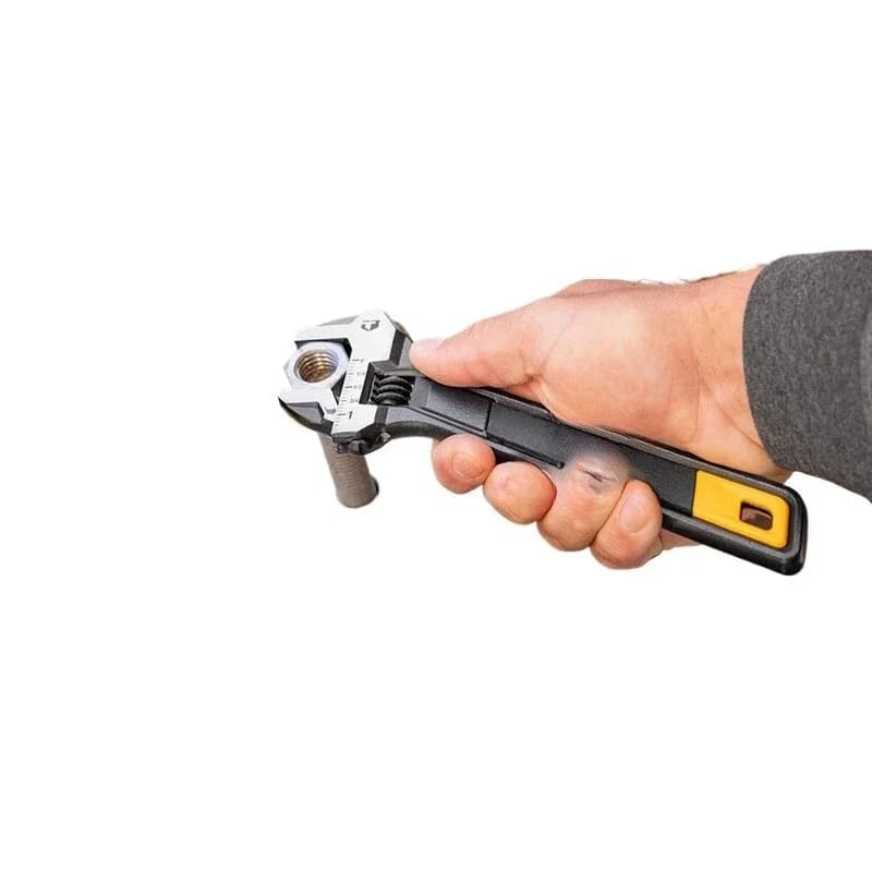 Black gold color scheme wrench double scale movable wrench tool
