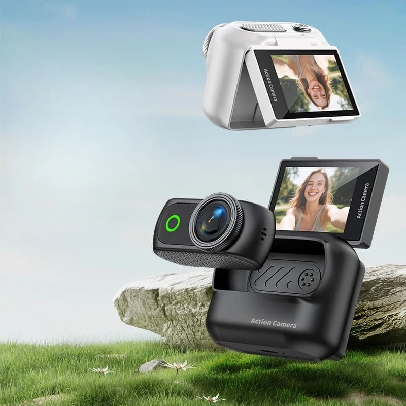 Outdoor Sports Camera Mini Thumb Camera Magnetic Back Clip Portable Handheld Camera