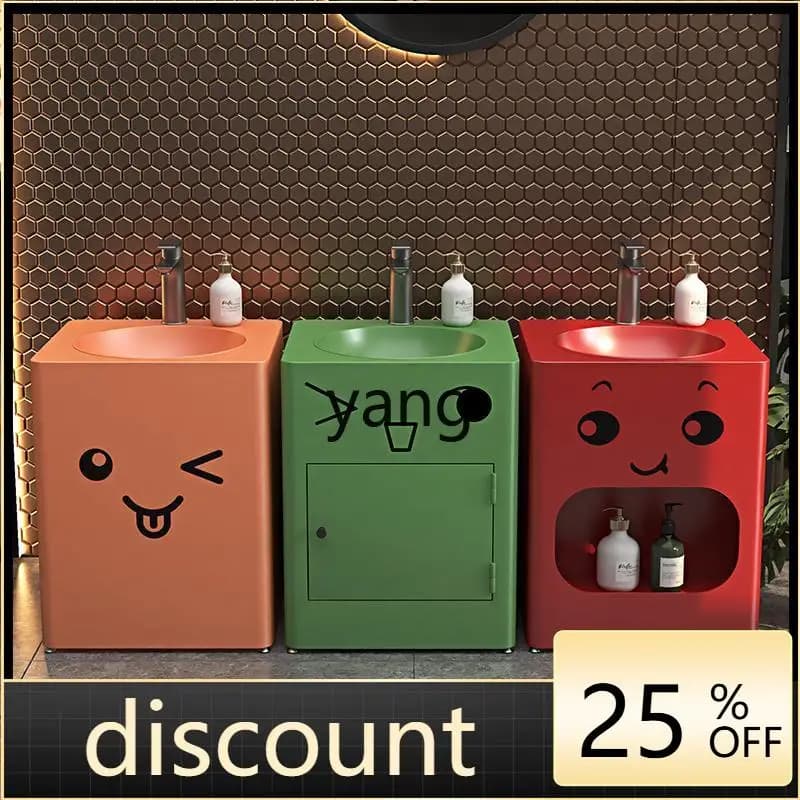 LT bathroom cabinet combination wash basin cartoon high and low wash basin wash basin