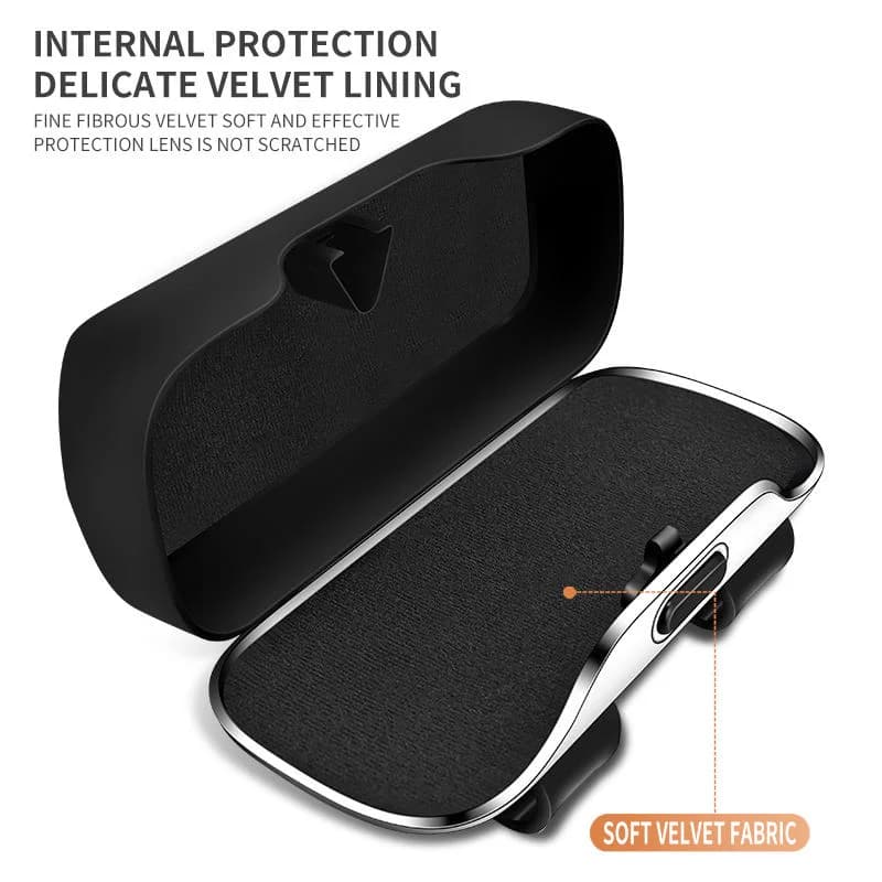 Multifunction Car Glasses Box Portable Car Sunglasses Holder Car Driving Glasses Holder Eyeglass Case Sun Visor Storag Universal