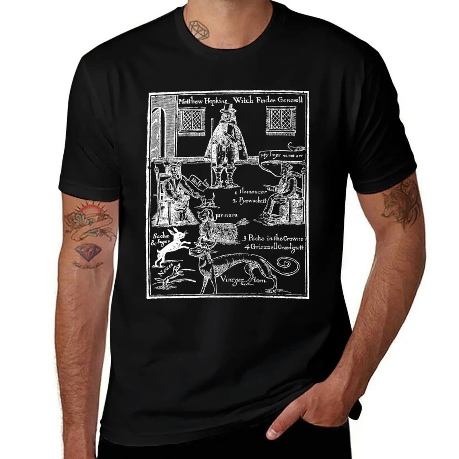 Matthew Hopkins Witchfinder General - The Discovery of Witches T-Shirt Festive Simple T-Shirt