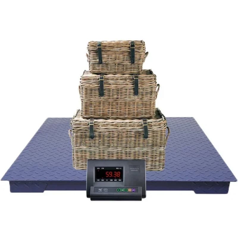 Veidt * 00Kg Industrial Floor Platform Scale With Ramp Wooden AC SQB Weighing Sensor