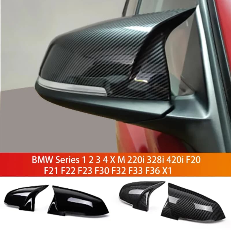 High Quality For BMW 1 Series F20 F21 2011-2019 114i 116i 118i 120i 125i 114d Real Carbon Fiber Rear View Mirror Cover Cap