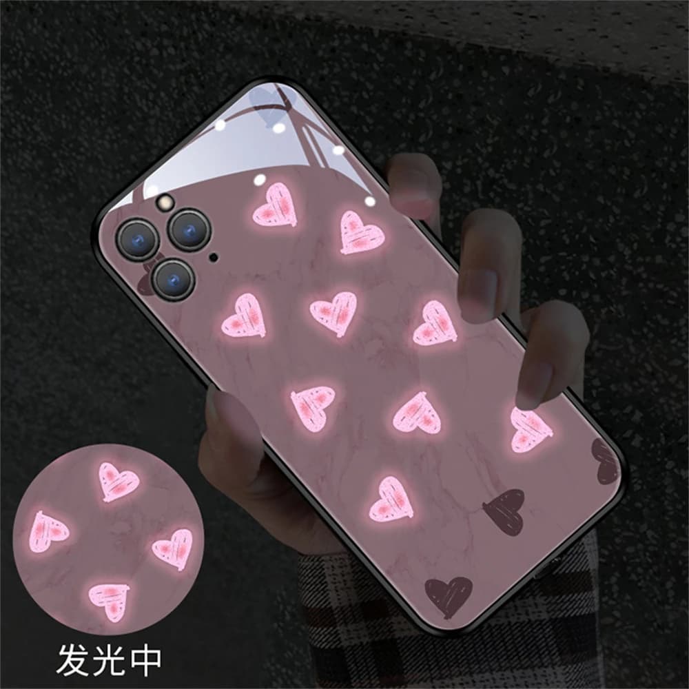 Mobile Phone Case Intelligent Control Incoming LED Light Luminous Protective Cover For Huawei Pura 80 70 Ultra P70 P60 P50 P40