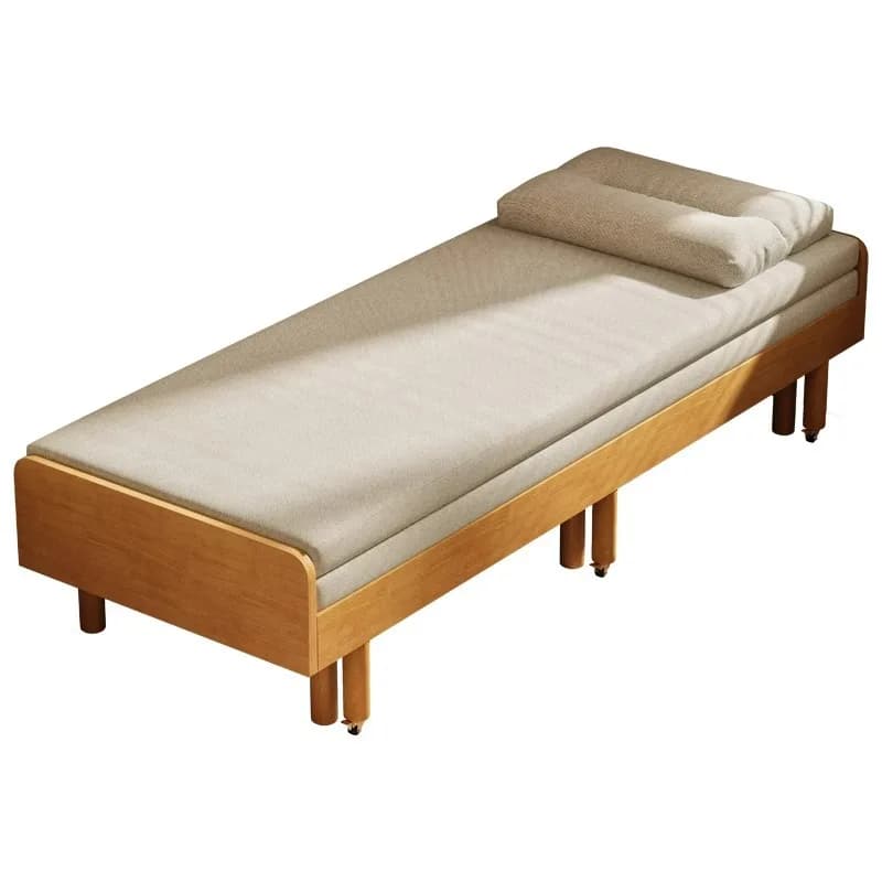 Sofa bed Solid wood dual-purpose double single sitting and lying dual-purpose bed Push-pull bed