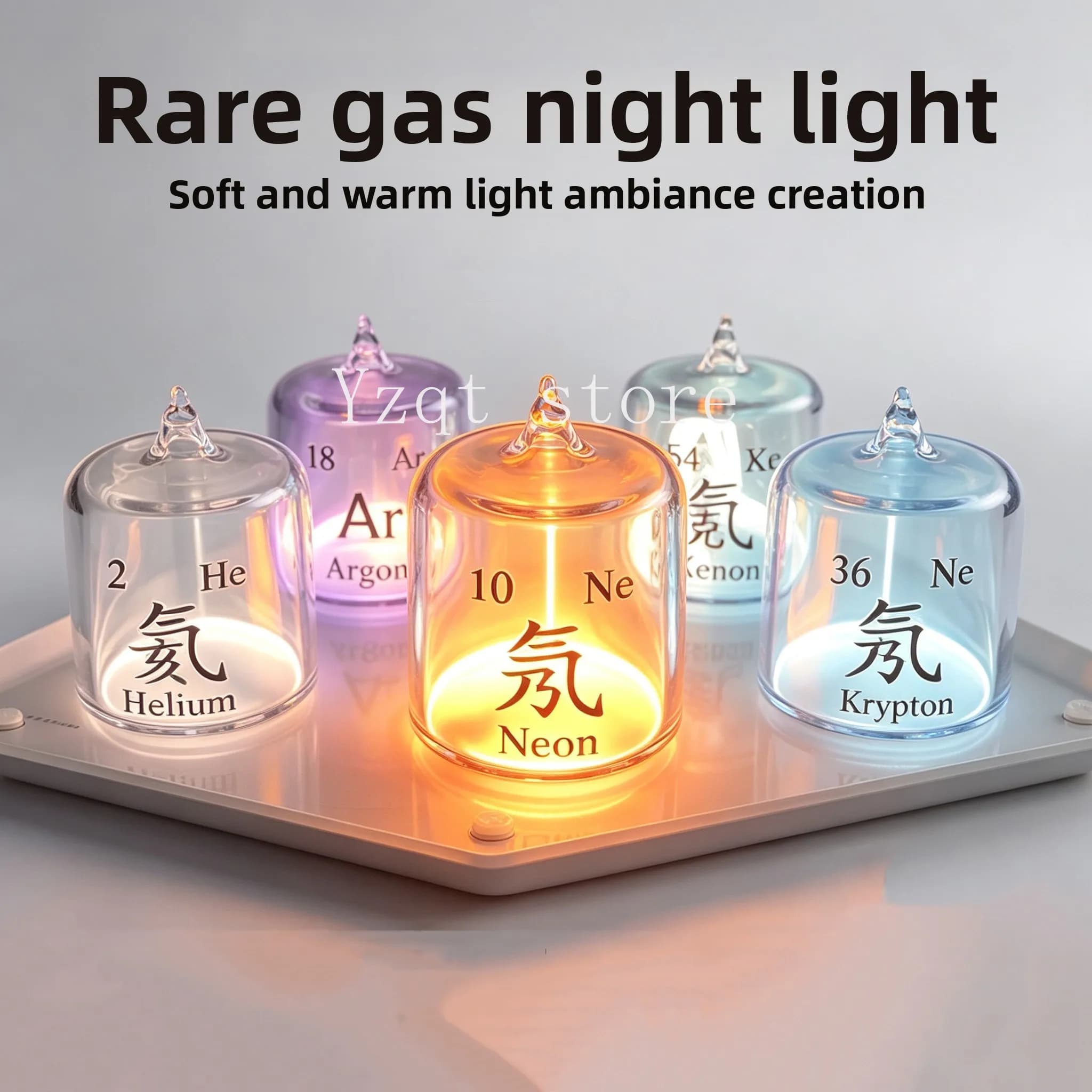 Rare gas light-emitting components High purity and high display plasma cylindrical tube Cool glow creative discharge tube