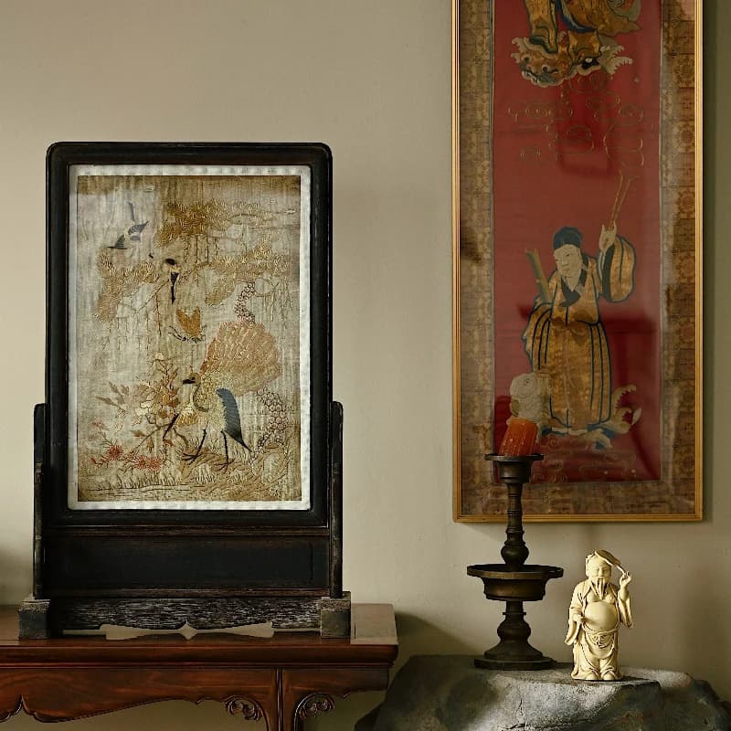 "Prosperity and Auspiciousness" screen-inserted woodcarving collectibles, decorative crafts, and gifts