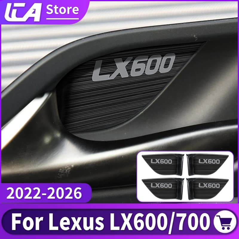 For Toyota Lexus 600 LX700 LX600 2022-2026 Interior Door Cup Protector Scratch-Resistant Cover Upgrade Decoration Accessories