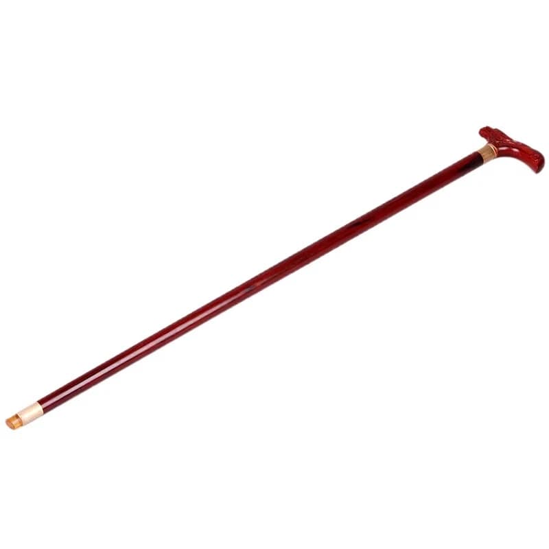 Leaf purple, faucet crutches the elderly cane, non-slip glue head, elderly mahogany solid wood wood