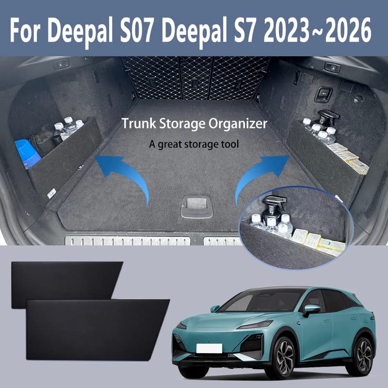 For Deepal S07 Deepal S7 2023~2026 Multifunction Trunk Storage Partition Storage Auto Interior Parts Organizer Car Accessories