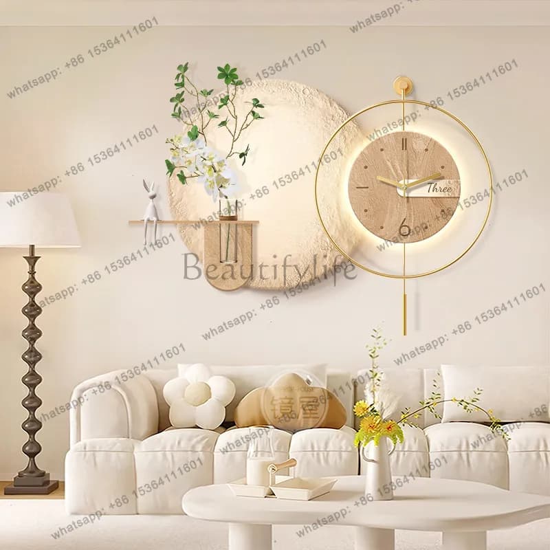 Best Sellers Aesthetic Chinese Style Clock Wall Design Minimalist Fashion Interior Wall Watch Modern Art Mural Reloj Pared Home