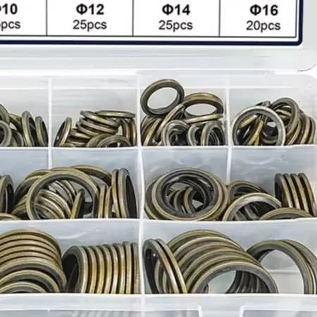 Nitrile Rubber Seals For Appliances Gasket Set AS SHOWN Isolates Connections Threaded Bolt Compatible For Plumbing
