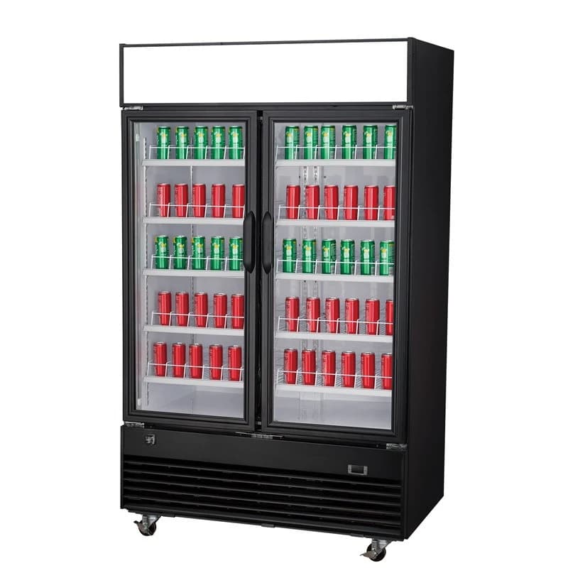 Air-cooled vertical double-door refrigerated and frozen display cabinet Shangchao beer beverage cabinet