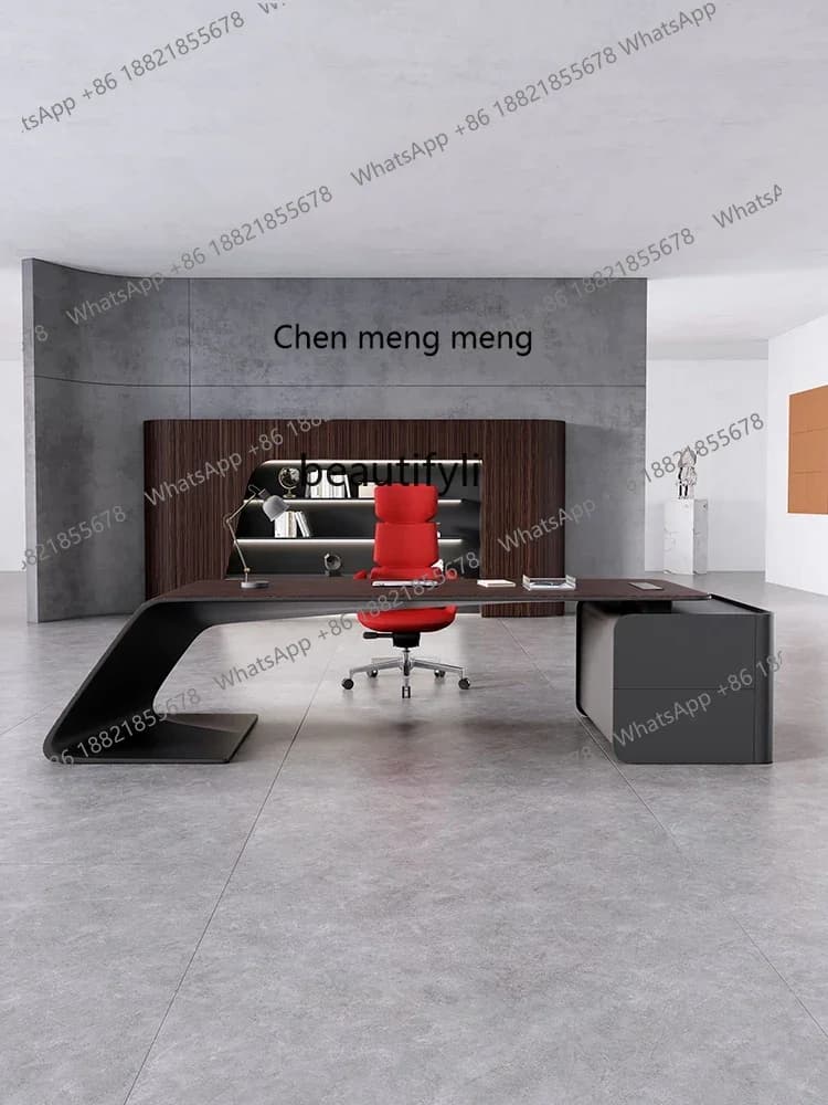 K185 Advanced Design Sense Boss   Office Desk for Boss Simple Modern Executive  Office Office Desk and Chair Combination