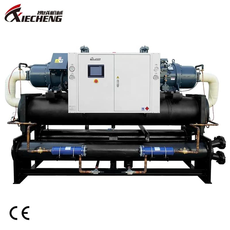 Water Source Heat Pump Geothermal Energy Clean Energy Screw Type Falling Film High Temperature Water Heater