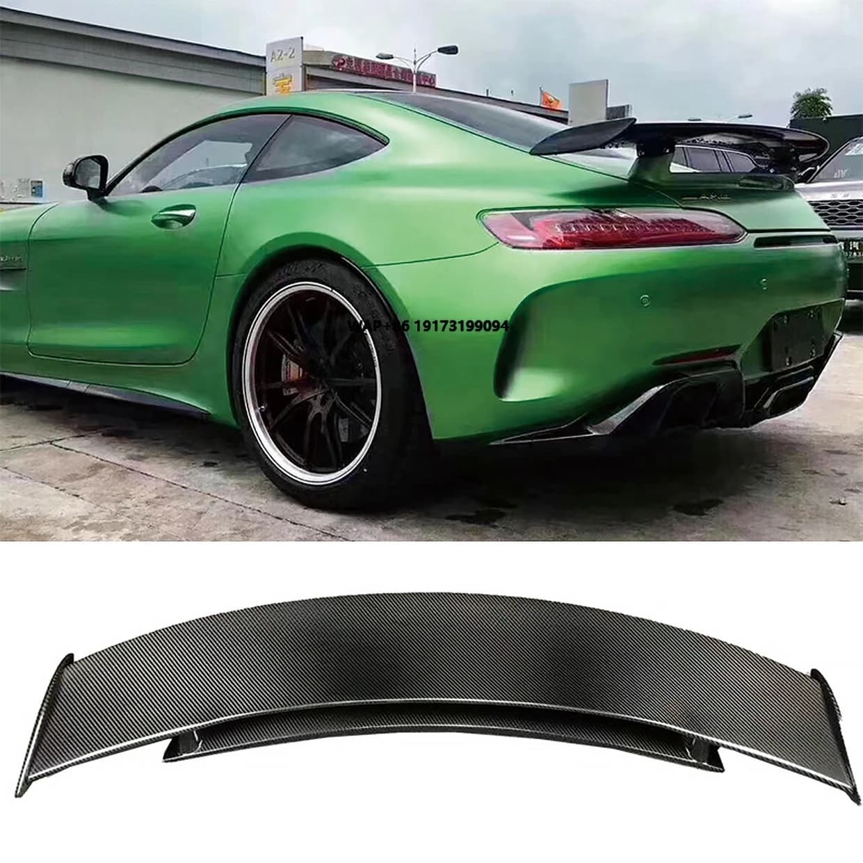 Carbon Fiber GTR Style  GT Body Kits Rear Spoiler Trunks Diffuser Splitter Upgrade Rear Wing for