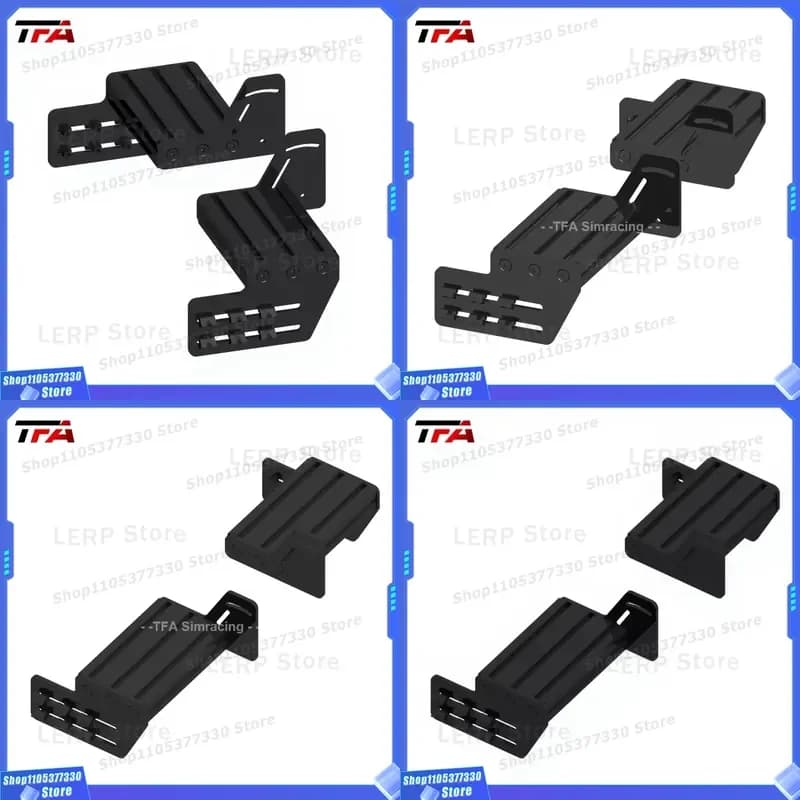 Heavy Duty Steel Adjustable Pedal Emulator Mounting Panel for Steering Wheel Aluminum Alloy Bracket Compatible with Major