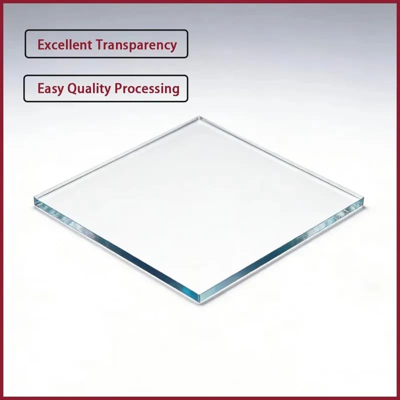 5-10mm Thick Clear Acrylic Sheet Transparent Plexiglass Board for Advertising Signs & Decoration