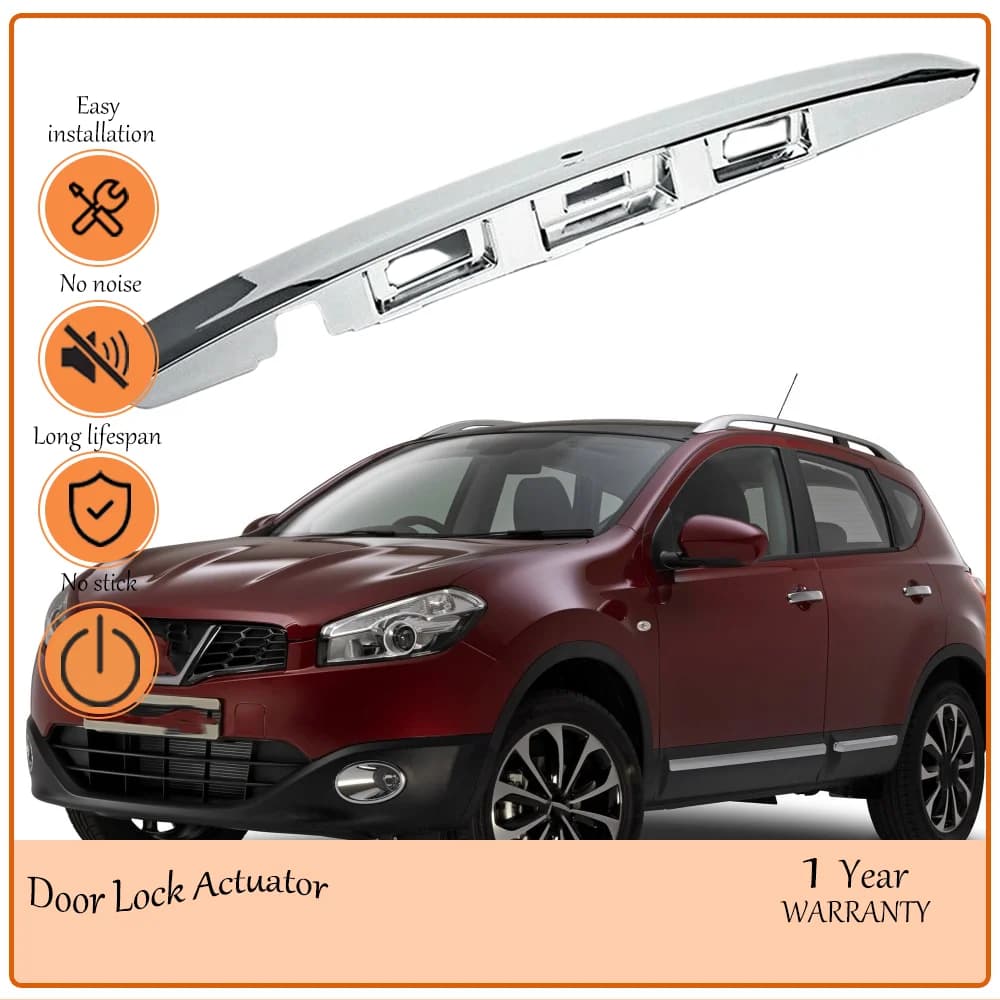 Durable Chrome 5-Hole High-Configuration Rear Tailgate Trim Boot Handle Fit for Nissan Qashqai J10 2008-2015 oem 90812-JD30H