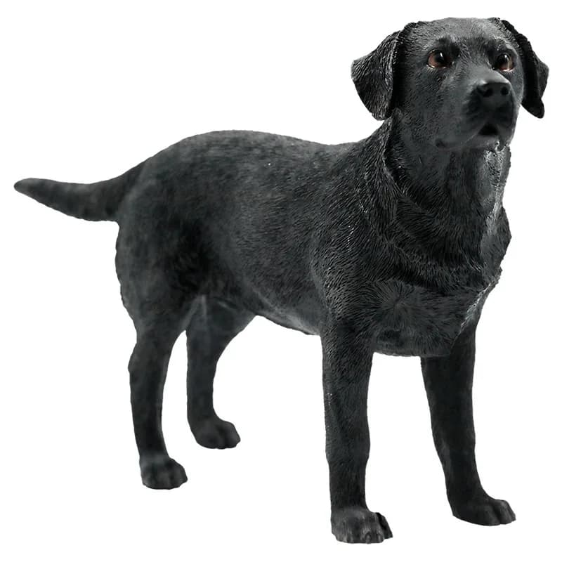 Black Labrador Dog Simulation Dog Model Figure Car Ornament Crafts