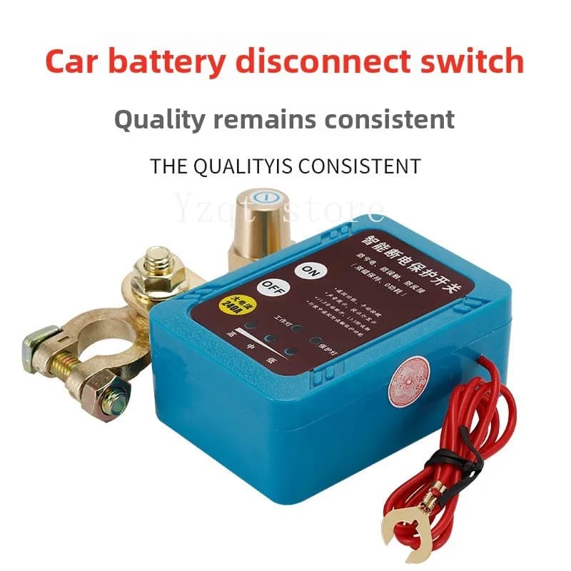 Car battery negative electrode breaker 12V24V anti-loss and leakage protection remote control manual integrated intelligent