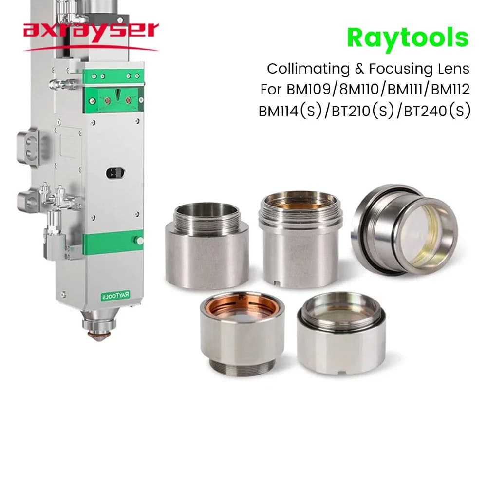 Axrayser Raytools Laser Collimating & Focusing Lens F100/F150/F155/F200 with Lens Holder for Raytools BT240 BM110 BM111