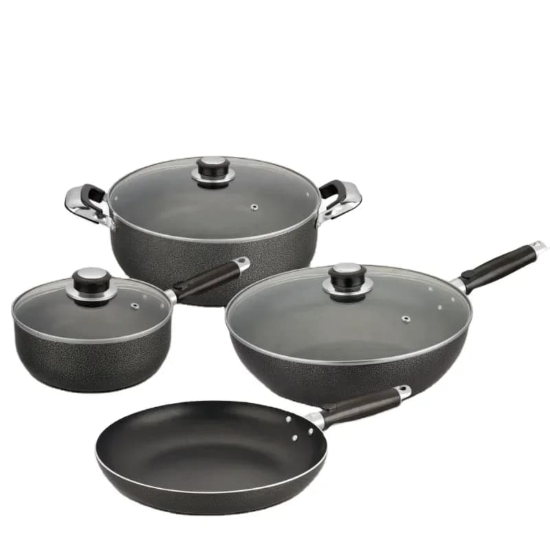 Aluminum alloy non-stick coated pan, frying pan with bakelite handle, environmentally friendly and durable