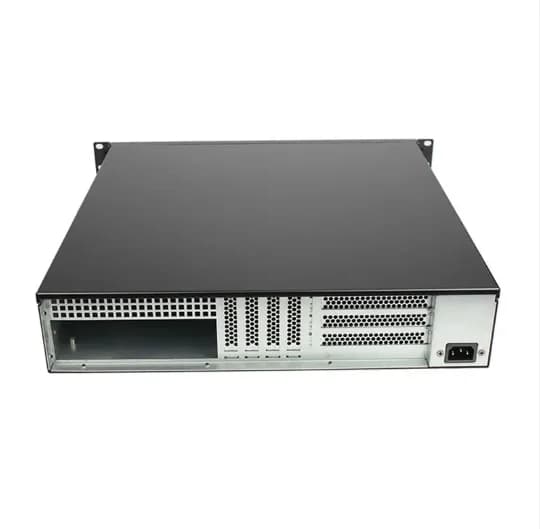 19 Inch 2U Industrial PC Computer Case Fan ATX Form Factor Short Depth 7 PCIE Slots Server Rackmount with Stock