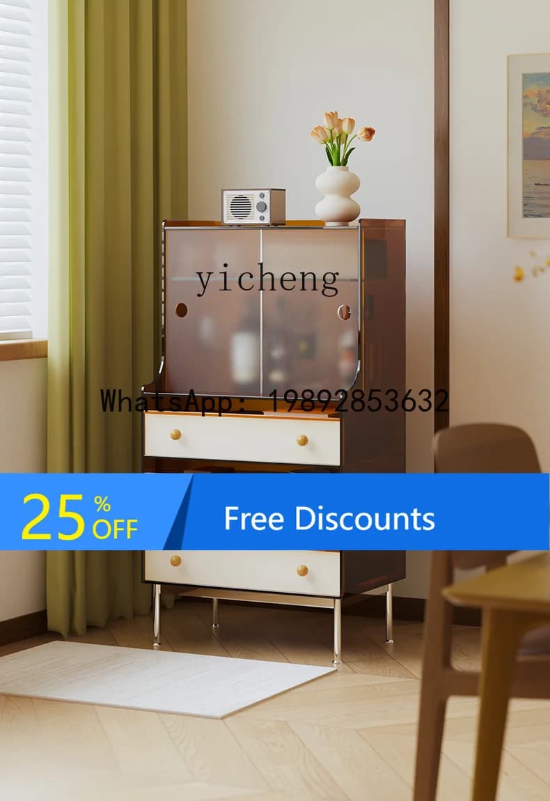 AA  living room sofa side cabinet against the wall display cabinet wine  simple storage cabinet