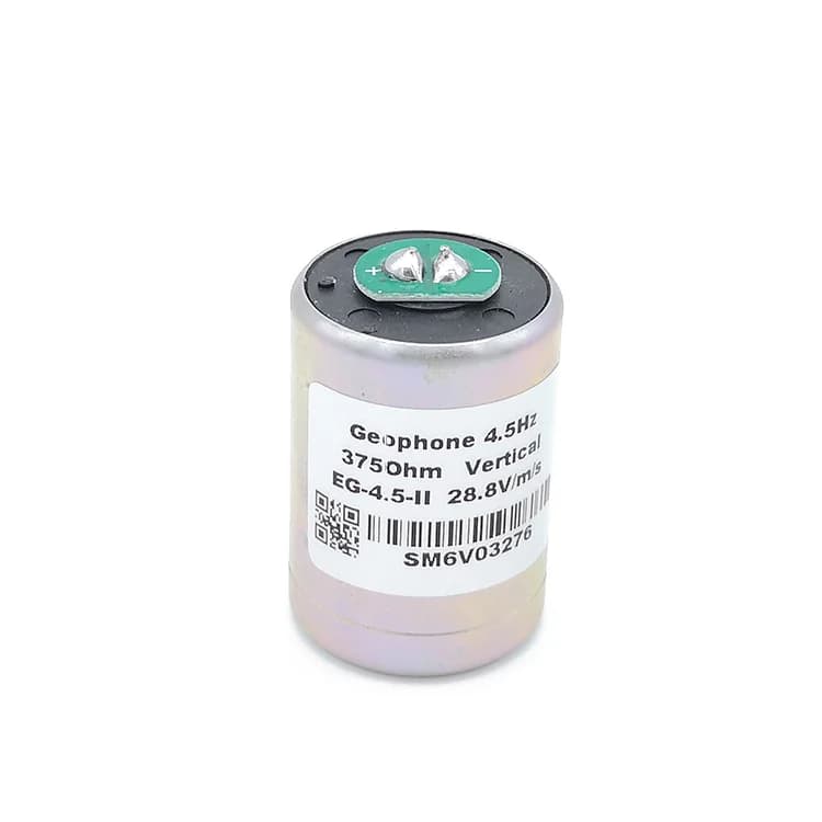 High Quality Vertical Geophone 4.5Hz Sensor Survey 2D & 3D Seismic Geofono Detector 375Ohm Sensitivity 28.8 V/m/s Geophone