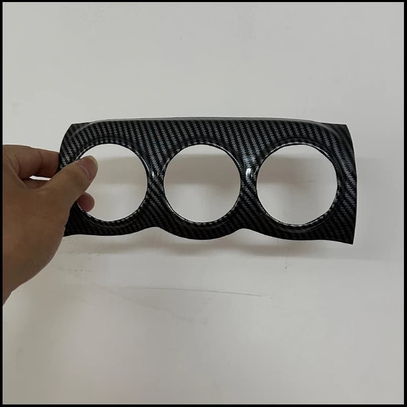 For Mitsubishi ASX 2011-2017 Center AC Control Switch Panel Cover Sticker Trim Strips Auto Parts Accessories