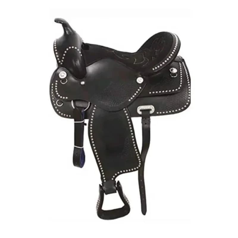 Indian leather western saddle is easy to use, practical and durable