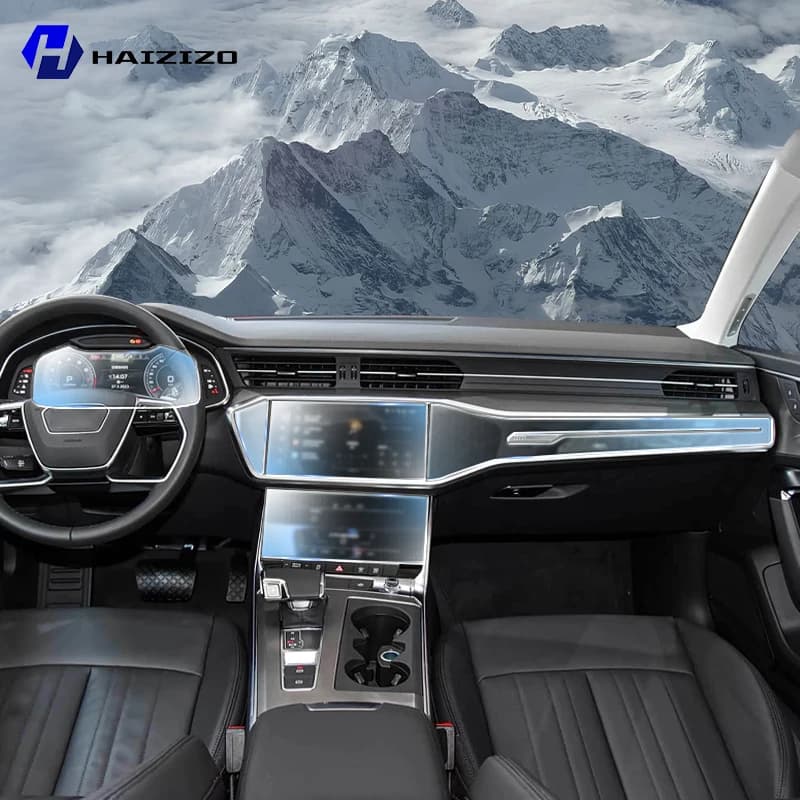 For Audi A6 S6 2020-2024 Car interior Matte Screen Protector console GPS Navigation LCD screene TPU film Scratch resistant PPF
