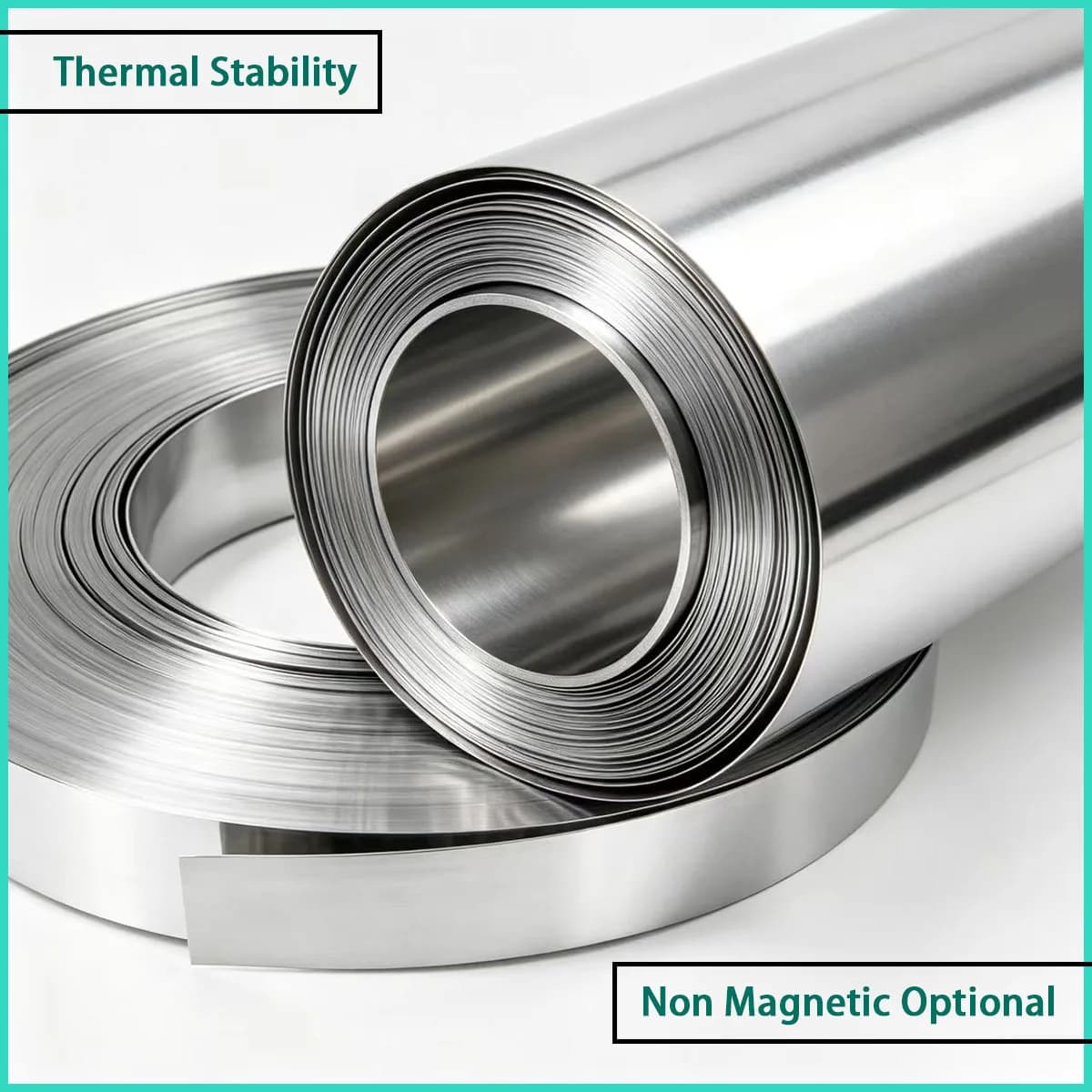 Thickness 0.01-1mm 304 stainless steel foil is used for electromagnetic shielding, insulation pads, precision gaskets, etc
