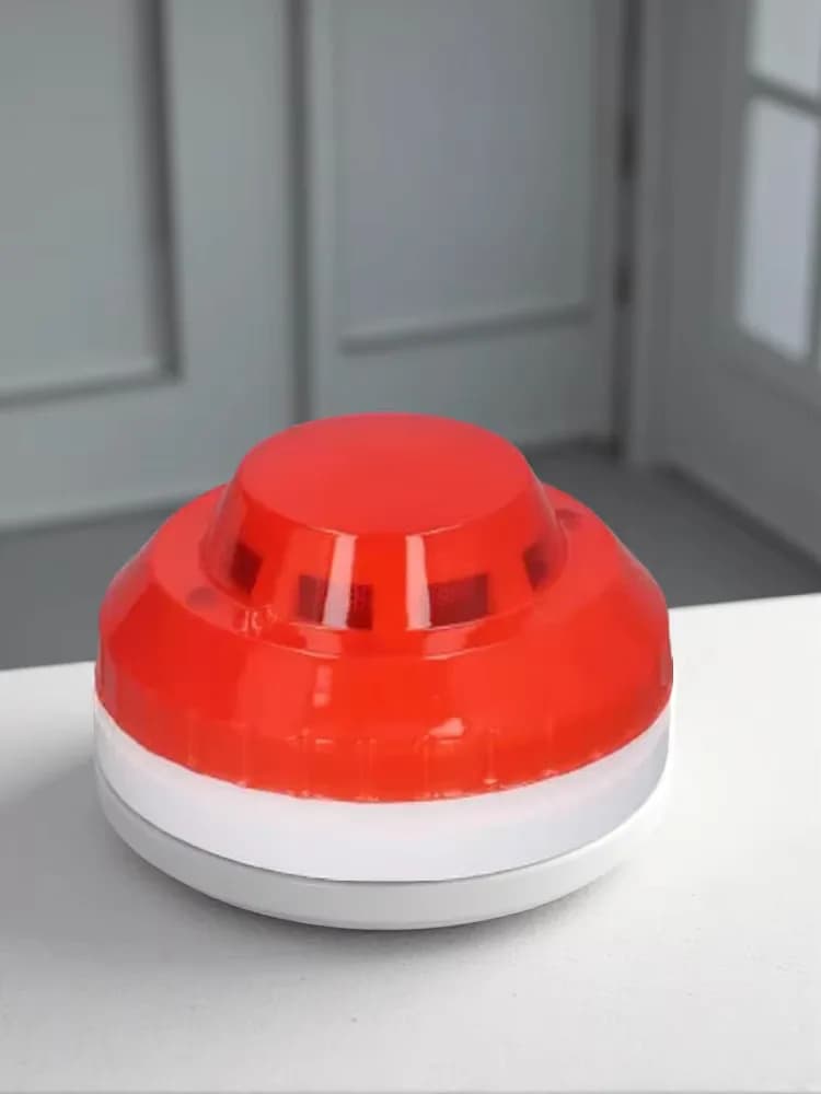C9 Smoke Detector Photoelectric Prevent Interference Small Wired Fire Alarm Home Factory Dc 12-24v Commercial Emergency Alarm