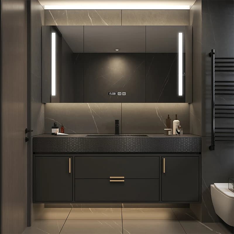 Aesthetic Room Decor Bathroom Cabinet Large Size Black European Design Fashion Cupboard Organizer Vestidores Home Furniture